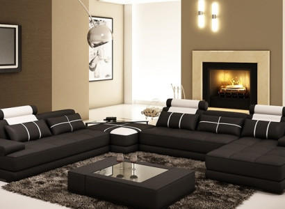 Corner sofa Sofa Couch Living landscape Leather sofa xxl Designer Sofas Wolfhagen