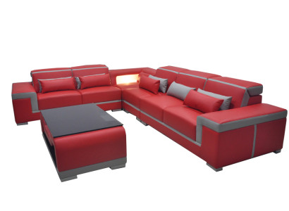 Leather Sofa Sofas Couch Corner Upholstery Suite + Table Couches L-shape Living landscape