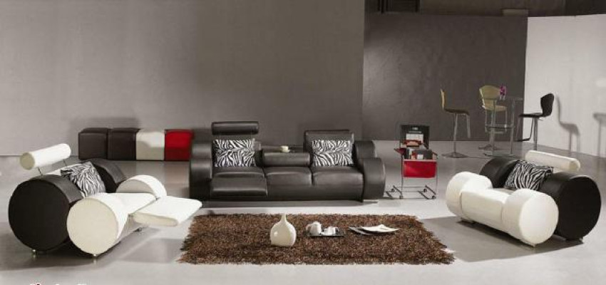 LEATHER SOFA Leather COUCH 3+2+1 with USB UPHOLSTERY SET DESIGNER SOFA new Suite
