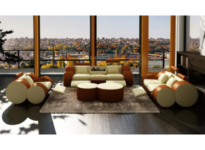 Leather Sofa 3+2+1 with USB Relax Couch Sofa set Couch set Upholstered set
