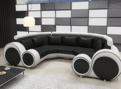 XXL Living landscape Design Upholstery Suite Corner sofa with USB Big Sofa new Couch