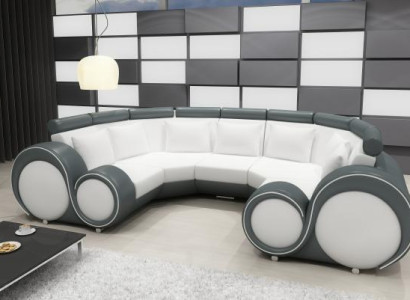 XXL Living landscape leather sofa with USB Design Upholstery Suite Couch Corner sofa Big