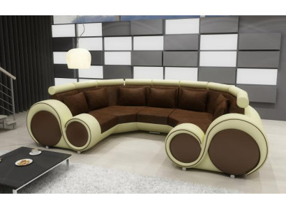 Corner sofa + USB Living landscape U-shape Textile Big XXL Corner sofa Fabric Textile Sofa new