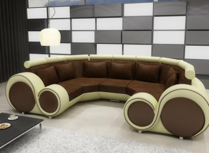 Corner sofa + USB Living landscape U-shape Textile Big XXL Corner sofa Fabric Textile Sofa new