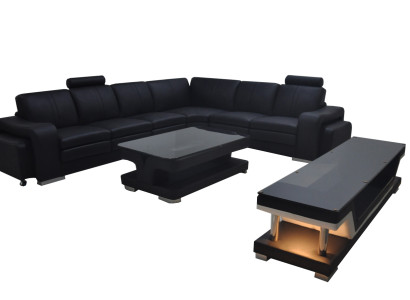 Leather Couch Living landscape Corner Suite Design Sofa L-shape A1109B Sofas Couches