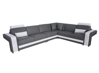 Leather sofa with USB Living landscape Corner Suite Design Modern Sofa L-shape L6010B