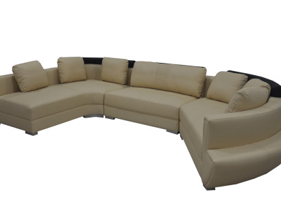 Round Corner Sofa Couch Upholstery XXL Big Round Couches Living landscape U-shape A1137