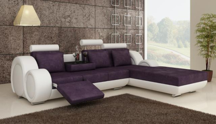 TEXTILE SOFA Suite Corner sofa Corner sofa FABRIC SOFA Living landscape COUCH SET new