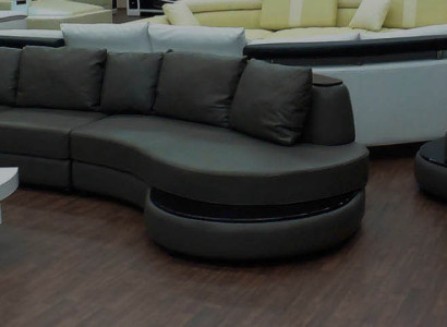 Living landscape Couch Upholstery Corner sofa Island Sofa Leather sofa Corner suite new PRII-S