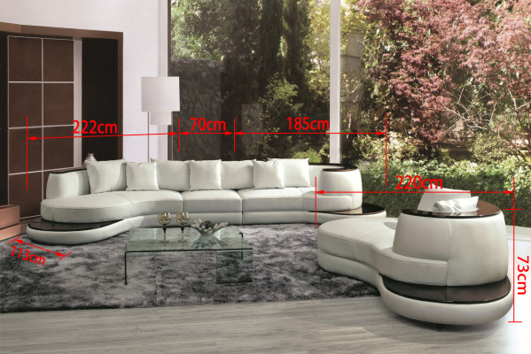 Round sofa with USB Sofa Couch Round Upholstery Couches Suite Corner sofa Seat Round new