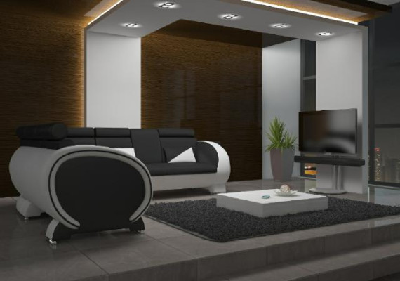 Corner sofa with USB Leather sofa Leather set Corner sofa Design Sofa Leather Couch "VIGO"