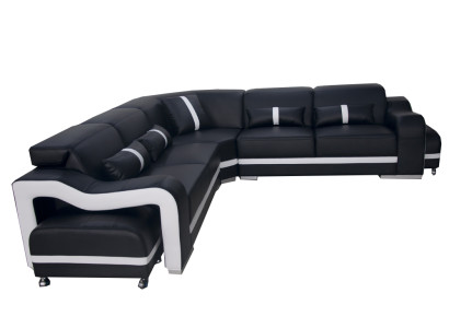 Leather Sofa Couch Living landscape Suite Modern Design Corner Sofa L-shape