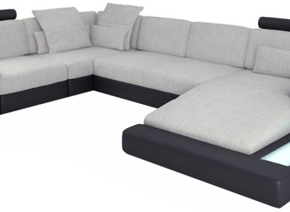 Design Sofas Living landscape Corner sofa Leather U-shape Sofa Couch Upholstery Couches new