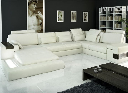 Corner sofa Living landscape U-shape Sofa Corner sofa Couch Design Upholstery new