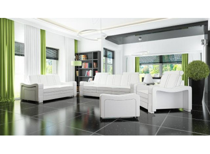 LEATHER SOFA 3+2+1 SOFA +USB Suite UPHOLSTERY SET DESIGN SOFA Sofa set NEW