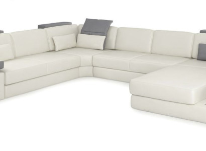Designer Living landscape Sofa Couch Corner sofa Upholstery Living landscape U-shape