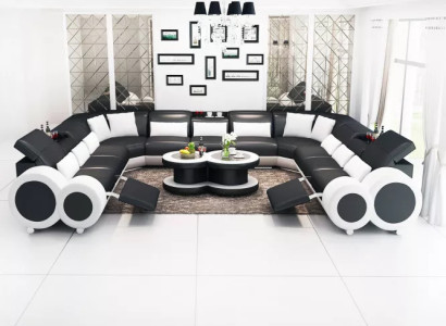 Corner sofa U-shape Modern sofa Leather sofa Couches Upholstery Designer Sofas Suite