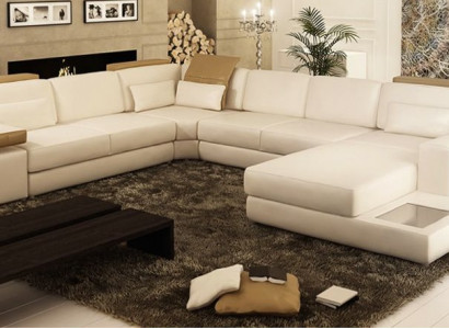 Living landscape Corner sofa Leather Corner sofa new U-shape Sofa Couch Upholstery