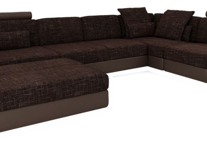 Upholstery Set Living room L-shape Modern Designer Sofa Couch Corner with Stool Furniture