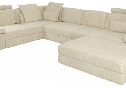 Textile sofa L-shape sofa furniture living room corner design modern soft style 2-piece set