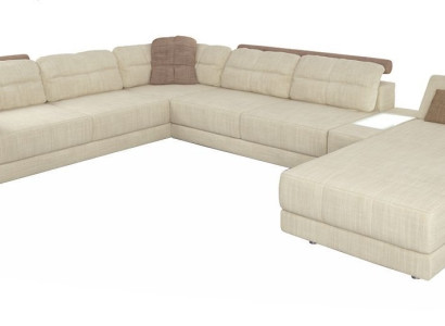 Design Corner sofa U-shape Modern Sofa Living landscape Upholstery Bed function Furniture new