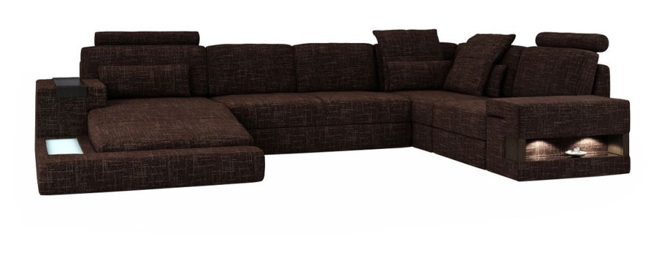 Corner sofa U-shape Modern sofa Leather sofa Corner sofa Upholstery Fabric Textile Design Sofa
