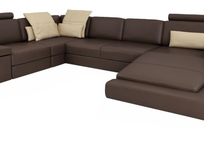 Design Corner sofa U-shape Bed function Couch Textile leather Sofas Sofa bed Fabric new