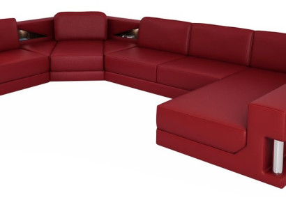 U-shape Sofa Couch Upholstery Sofa Living landscape Design Corner sofa Leather Upholstery new