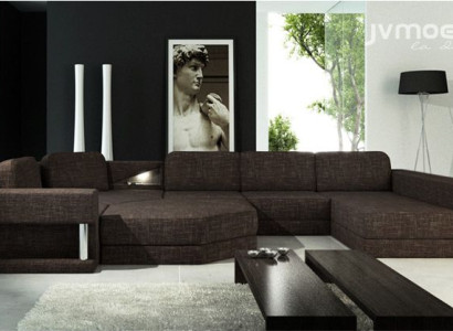 Living landscape U-shape Bed function Textile Fabric Big Corner sofa Sofa Upholstery Couch