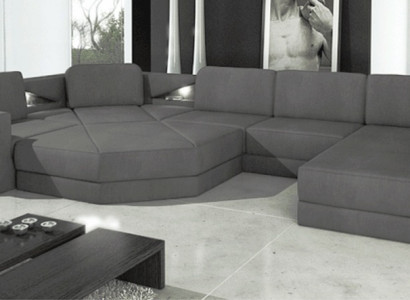 Design Couch Upholstery Textile Modern Sleep Bed function Corner sofa U-shape Sofa Fabric