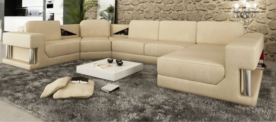 Corner sofa Upholstery Seat Fabric Couch Sofas Couches U-shape Living landscape Furniture new