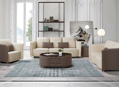 Design Leather Sofa Couch Upholstery Suite Sofa 321 Seater Classic Couches new
