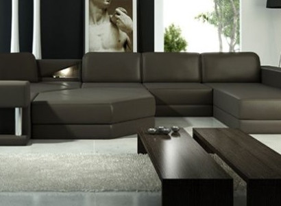 Sofas Living landscape Design Corner sofa Leather new U-shape Sofa Couch Upholstery Couches