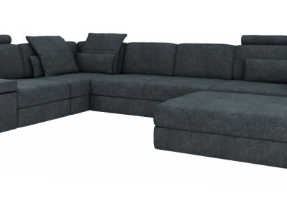 Design Sofa Couch Corner with Stool Upholstered furniture Living room L-shape Modern Luxury