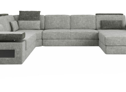 Living landscape Couch Corner U-shape Sofa Corner sofa Corner sofa XXL Fabric Upholstery