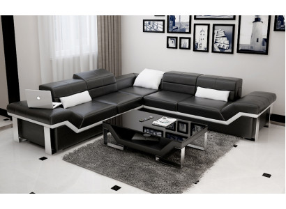 Leather sofa USB Living landscape Corner sofa Corner Suite Design Sofa Couch K5007B new