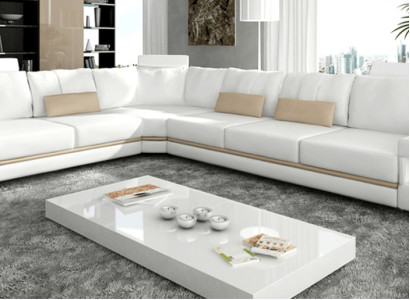 Living room modern design sofas couches eleganc L-shape corner sofa fabric couch new