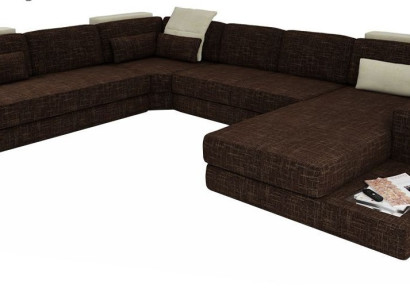 U-shape Couch Design Upholstery Corner Modern Sofas Textile Living landscape Corner sofa Fabric
