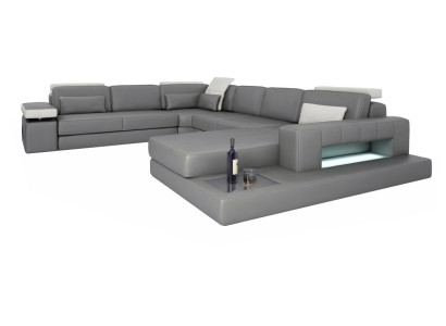 Sofas Gray new Sofa U-shape fabric sofa Couch Living landscape Design Modern Leather