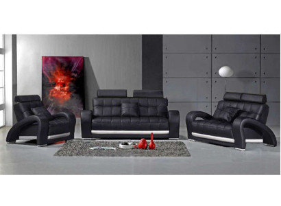 Leather sofa Couch Living landscape 3+2+1 Seater Suite Design Modern Sofa B2023