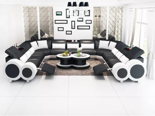 Corner sofa Sofa Living landscape Design Couch Sofas Upholstery Corner suite Couches new