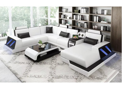 Living landscape Corner sofa Sofa Design Couch Sofas Corner suite Couches Table 2pcs.
