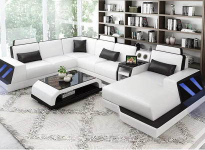 Living landscape Corner sofa Sofa Design Couch Sofas Corner suite Couches Table 2pcs.
