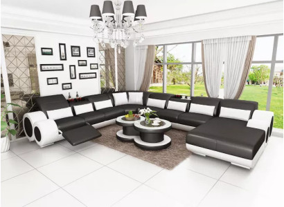Corner suite Living landscape Corner sofa Sofa Design Couch Sofas Couches Table 2-piece.