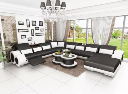Corner suite Living landscape Corner sofa Sofa Design Couch Sofas Couches Table 2-piece.