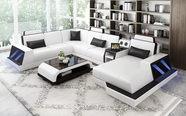 Design Corner suite Living landscape Corner sofa Sofa Couch Sofas Couches Table 2-piece.