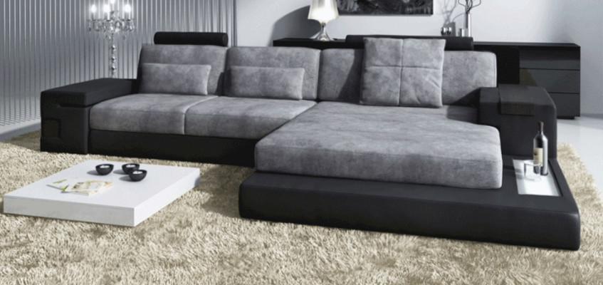 Corner sofa Living room L-shape Upholstery Sofa Textile Leather Design new Modern