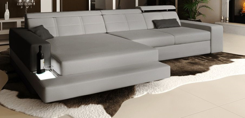 Design Corner sofa L-shape Couch Upholstery Textile Sofas Luxury Living room Sofa Seater