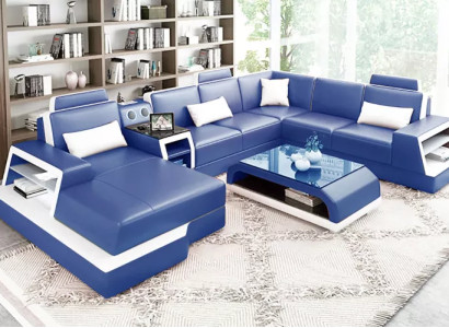 Design Living landscape Corner sofa Sofa Couch Sofas Corner suite Couches new Upholstery