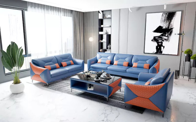 Modern Sofa Sofa set 321 Seater Coffee table Sets Leather Group 4pcs